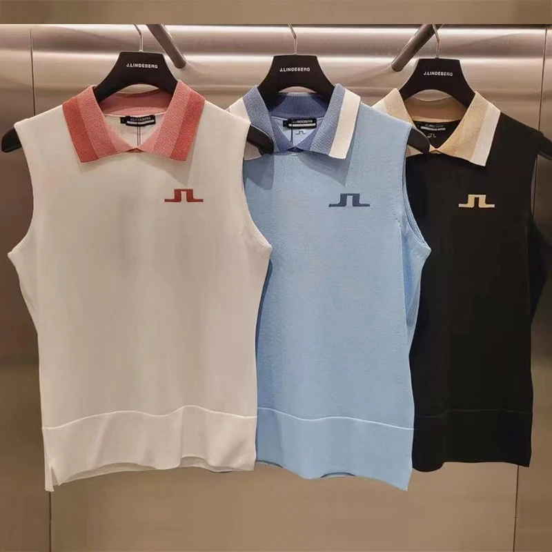 GOLF Clothing Women's Sleeveless Knitted Vest 2023 Autumn New Lapel Color Matching Age Joker Vest Sports Breathable Jersey
GOLF Clothing Women's Sleeveless Knitted Vest 2023 Autumn New Lapel Color Matching Age Joker Vest Sports Breathable Jersey