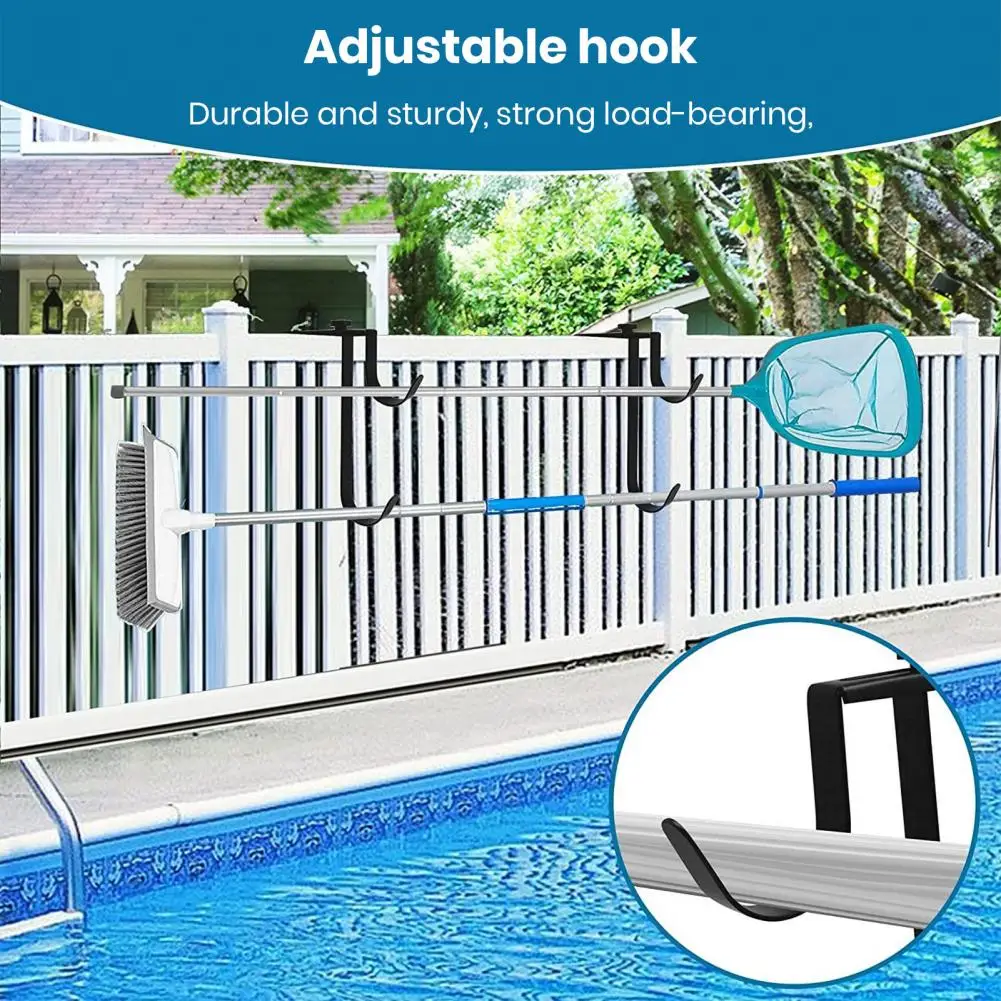 Useful Guardrail Hook Anti-rust Storage Hook Simple Installation Multi-purpose No Trace Hook Pool Pole Hanger Storage
Useful Guardrail Hook Anti-rust Storage Hook Simple Installation Multi-purpose No Trace Hook Pool Pole Hanger Storage