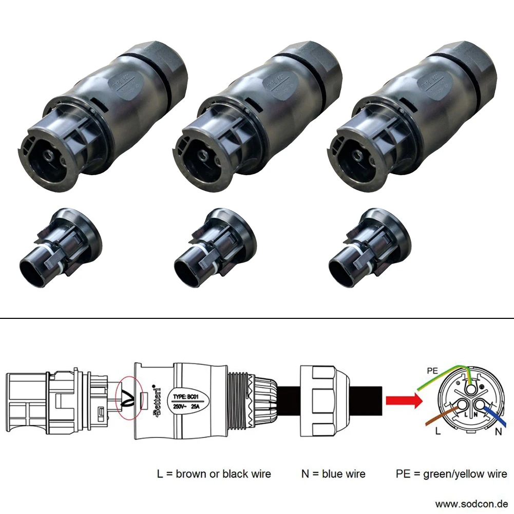3-Pole Waterproof Connection Female Plug End Cap For Betteri BC01 Hoymiles Connector Male/Female Solar Panel Solar Accessories
3-Pole Waterproof Connection Female Plug End Cap For Betteri BC01 Hoymiles Connector Male/Female Solar Panel Solar Accessories