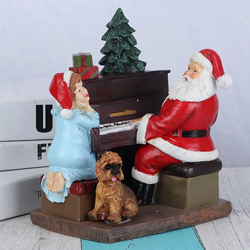Resin Santa Statue Christmas Home Decoration Desktop Santa Greeter Figurine Xmas Ornaments New Year Gift
Resin Santa Statue Christmas Home Decoration Desktop Santa Greeter Figurine Xmas Ornaments New Year Gift
