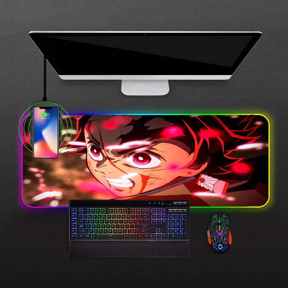 Demon Slayer RGB Wireless Charging Mouse Pad Tanjiro Kamado Desk Mat Laptop Gamer Hot Pad Computer Mat Mousepad Xxl Silicone Mat
Demon Slayer RGB Wireless Charging Mouse Pad Tanjiro Kamado Desk Mat Laptop Gamer Hot Pad Computer Mat Mousepad Xxl Silicone Mat