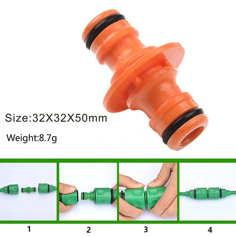 

10PC Joiner Repair Connector Coupling 1/2'' Garden Hose Tubing Fitting Pipe Quick Drip Irrigation Watering System For Greenhouse