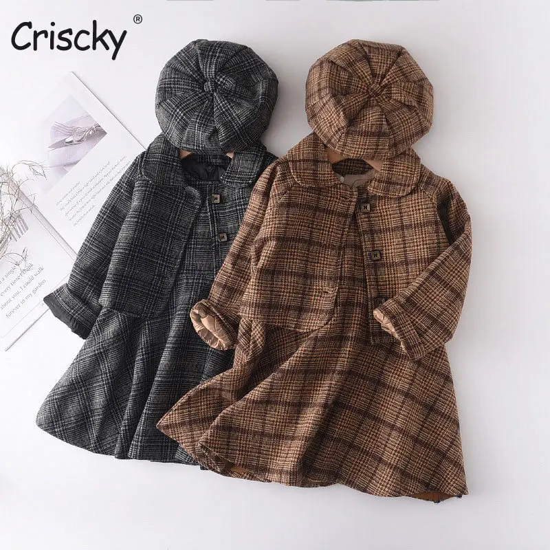 Criscky 3pcs Baby Girls Sets 2022 Korean Autumn Winter Woolen New Vest Skirt Jacket Beret Three-piece Suit Children's Clothing
Criscky 3pcs Baby Girls Sets 2022 Korean Autumn Winter Woolen New Vest Skirt Jacket Beret Three-piece Suit Children's Clothing