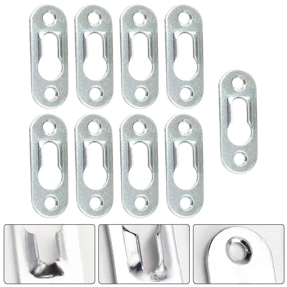 10/30/50pcs Picture Hanger Metal Mirror Hook Snap Metal Keyhole Hanger Fasteners For Picture Photo Frame Furnniture Cabinet
10/30/50pcs Picture Hanger Metal Mirror Hook Snap Metal Keyhole Hanger Fasteners For Picture Photo Frame Furnniture Cabinet