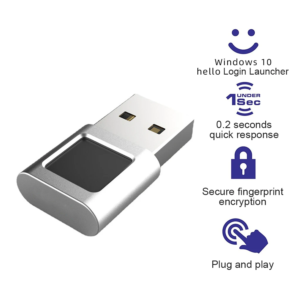Mini USB Fingerprint Reader Module Device Biometric Scanner for Windows 10 Hello Dongle Laptops PC Security Key USB Interface
Mini USB Fingerprint Reader Module Device Biometric Scanner for Windows 10 Hello Dongle Laptops PC Security Key USB Interface