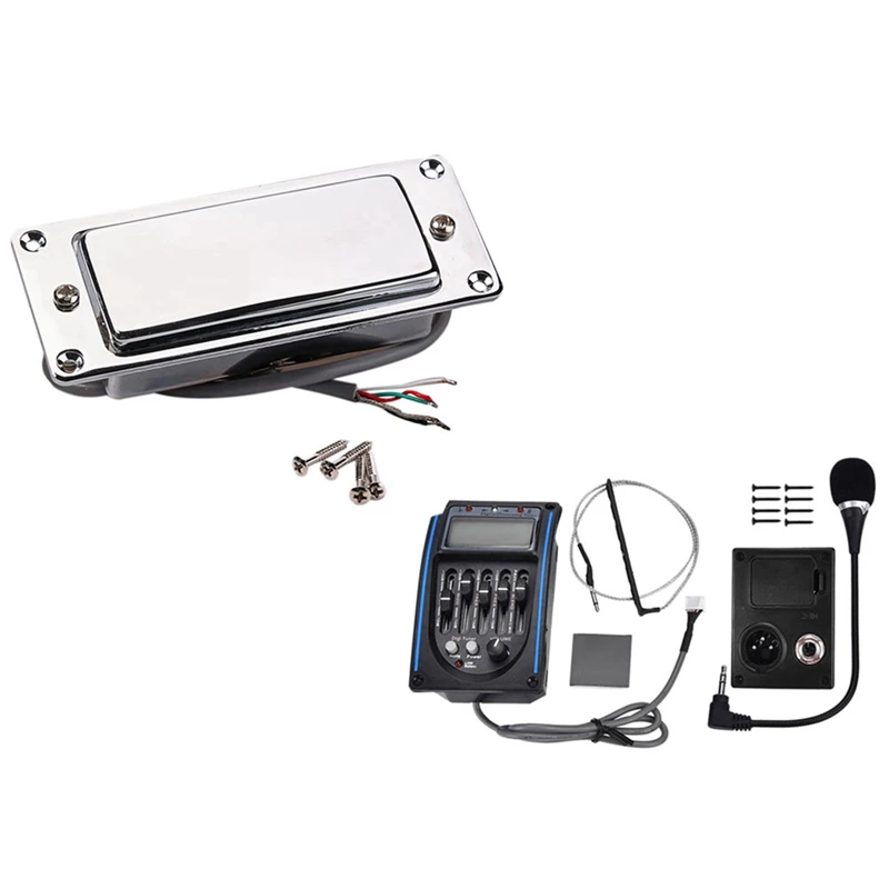 1Pcs Chrome Silver Mini Lp Guitar Humbucker Pickup & 1Pcs 5 Bands Acoustic Guitar Pickup Eq Preamp Lcd Tuner Equalizer
1Pcs Chrome Silver Mini Lp Guitar Humbucker Pickup & 1Pcs 5 Bands Acoustic Guitar Pickup Eq Preamp Lcd Tuner Equalizer