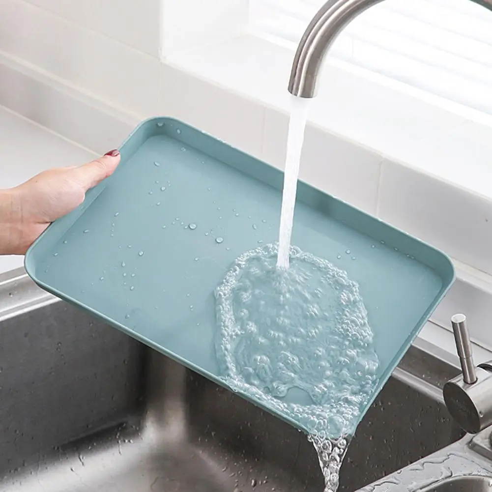 Kitchen Supplies Simple Rectangular Fruit Dessert Plastic Storage Tray Fruit Plate Restaurant Hotel Bread Pans Tray
Kitchen Supplies Simple Rectangular Fruit Dessert Plastic Storage Tray Fruit Plate Restaurant Hotel Bread Pans Tray