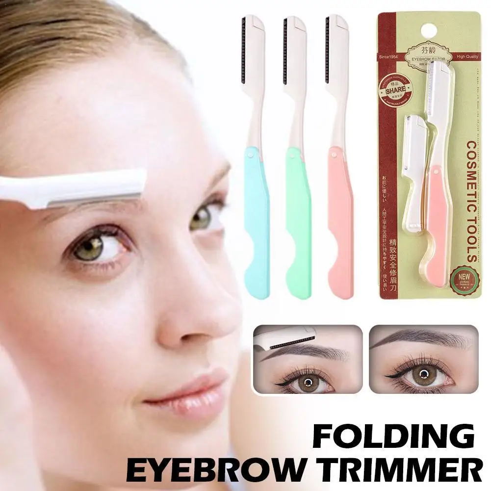 Safe Folding Ladies Face Shaver Eyebrow Trimmer Razor Razor Eyebrow Scissors Eyelash Tools Hair Anti-Scratch Makeup O0E9
Safe Folding Ladies Face Shaver Eyebrow Trimmer Razor Razor Eyebrow Scissors Eyelash Tools Hair Anti-Scratch Makeup O0E9
