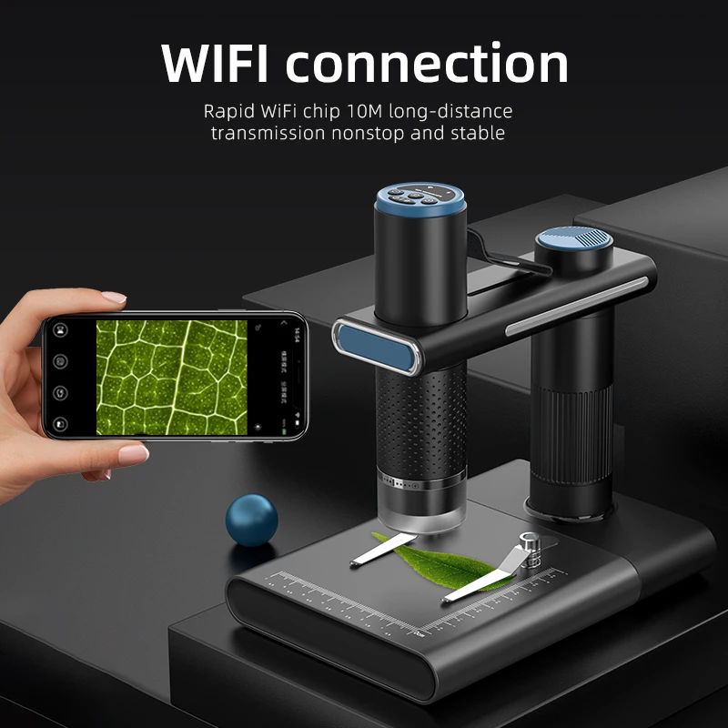 1080P HD Digital Wifi Microscope Magnifier Handheld Portable 1000X 2MP 8 LED Microscopio Microscopes for Electronics Soldering
1080P HD Digital Wifi Microscope Magnifier Handheld Portable 1000X 2MP 8 LED Microscopio Microscopes for Electronics Soldering