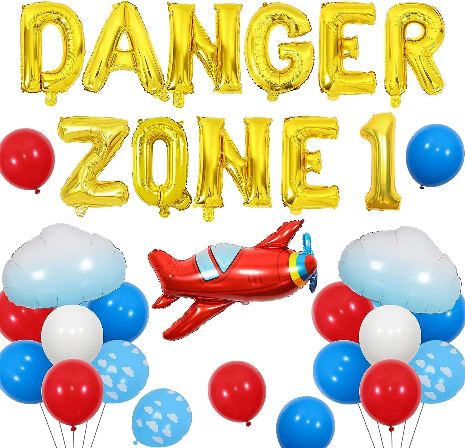 Airplane 1st Birthday Decorations Danger Zone One Airplane Cloud Foil Balloons for Boy Fighter Jet 1st Birthday Party Supplies
Airplane 1st Birthday Decorations Danger Zone One Airplane Cloud Foil Balloons for Boy Fighter Jet 1st Birthday Party Supplies
