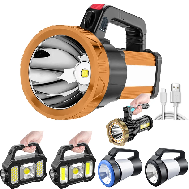 1 PCS LED+COB Rechargeable Handheld Flashlight Multifunctional Spotlight Searchlight Waterproof Emergency Lighting Lamp 
1 PCS LED+COB Rechargeable Handheld Flashlight Multifunctional Spotlight Searchlight Waterproof Emergency Lighting Lamp