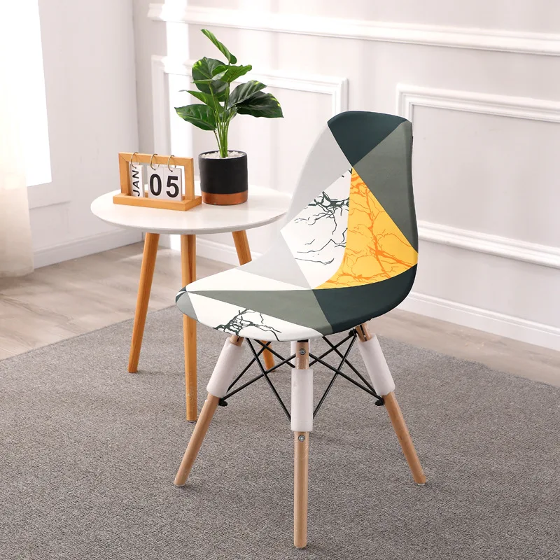 Waterproof Office Chairs Cover Geometric Print Seat Cover Spandex Elastic Stretch Cushion Covers Nordic Hotel Home Housse Chaise 
Waterproof Office Chairs Cover Geometric Print Seat Cover Spandex Elastic Stretch Cushion Covers Nordic Hotel Home Housse Chaise