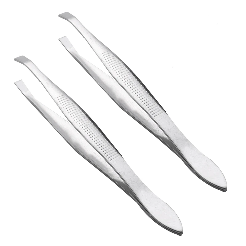 2X Silver Tone Slanted Flat Tip Metal Hair Eyebrow Tweezer Cosmetic Tool For Lady
2X Silver Tone Slanted Flat Tip Metal Hair Eyebrow Tweezer Cosmetic Tool For Lady