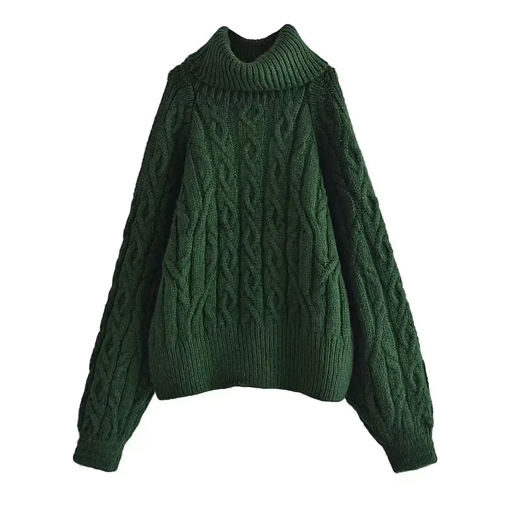 Turtleneck Sweater Women Autumn Winter Simple Pullover Knit Elastic Jumper Off Shoulder Thick Warm Dark Green Basic Jumpers
Turtleneck Sweater Women Autumn Winter Simple Pullover Knit Elastic Jumper Off Shoulder Thick Warm Dark Green Basic Jumpers