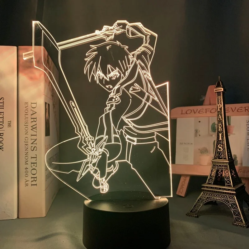 Sword Art Online 3d Night Lights Anime Kirigaya Kazuto Led Light Gifts Lamp Acrylic Kawaii Cubic Figure Birthday Decorations
Sword Art Online 3d Night Lights Anime Kirigaya Kazuto Led Light Gifts Lamp Acrylic Kawaii Cubic Figure Birthday Decorations