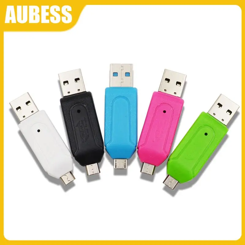 

New Metal Shell Mould Micro Usb Card Reader High Quality Card Reader Support Hot Plug Usb Otg Adapter 480 Mb/s Portable 2 In 1