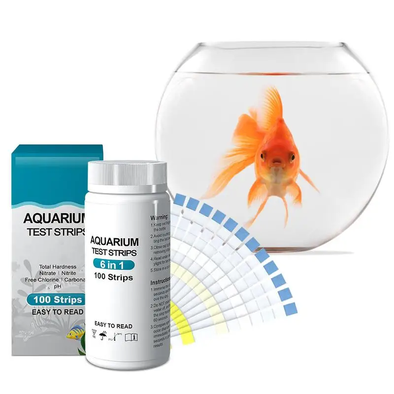 Test Strips 6-in-1 100PCS Swimming Pool Aquarium Hardness Water Quality Test Kit Carbonate Hardness PH Nitrate Chlorine Nitrite
Test Strips 6-in-1 100PCS Swimming Pool Aquarium Hardness Water Quality Test Kit Carbonate Hardness PH Nitrate Chlorine Nitrite