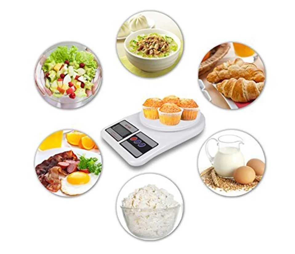 

NEW SF400 Kitchen Scales Digital Balanca Food Scale High Precision Kitchen Electronic Scale 5kg 1g English button