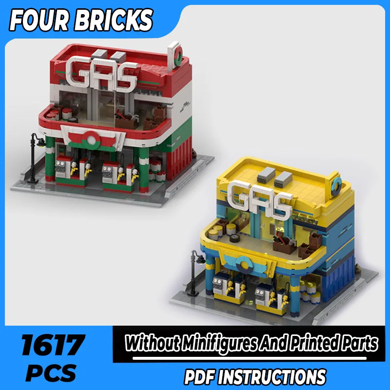 Moc Building Bricks City Street View Model Gas Station Technology Modular Blocks Gifts Toys For Children DIY Sets Assembly
Moc Building Bricks City Street View Model Gas Station Technology Modular Blocks Gifts Toys For Children DIY Sets Assembly