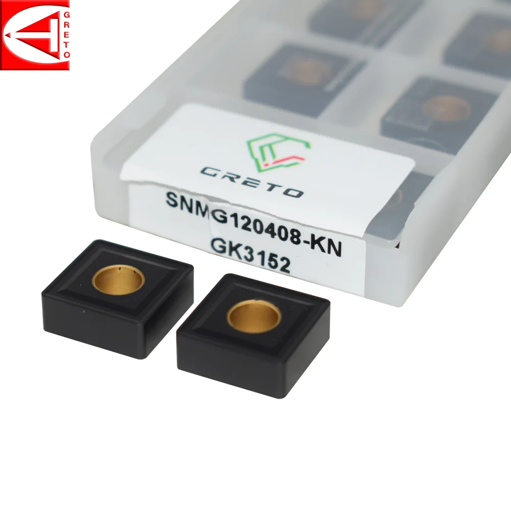 GRETO SNMG120408-KN GK3152 карбидная прокладка токарный инструмент для токарного станка SNMG