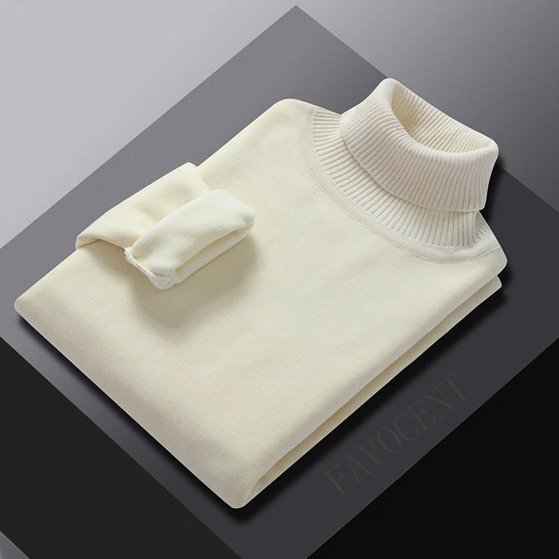 Winter Turtleneck Sweater Men Knitted Fleece Pullovers Sweater Men's Clotin Warm Solid Color Sweater Turtleneck Pullover Men
Winter Turtleneck Sweater Men Knitted Fleece Pullovers Sweater Men's Clotin Warm Solid Color Sweater Turtleneck Pullover Men