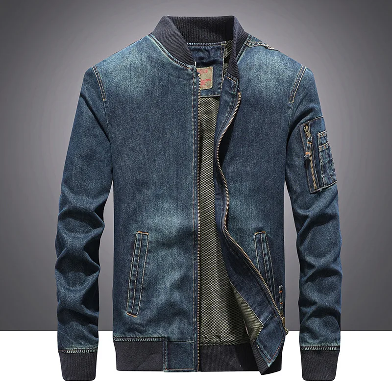 Autumn New Denim Jacket Men's Coat Men's Loose Plus Size Casual Jacket Men's Coat
Autumn New Denim Jacket Men's Coat Men's Loose Plus Size Casual Jacket Men's Coat