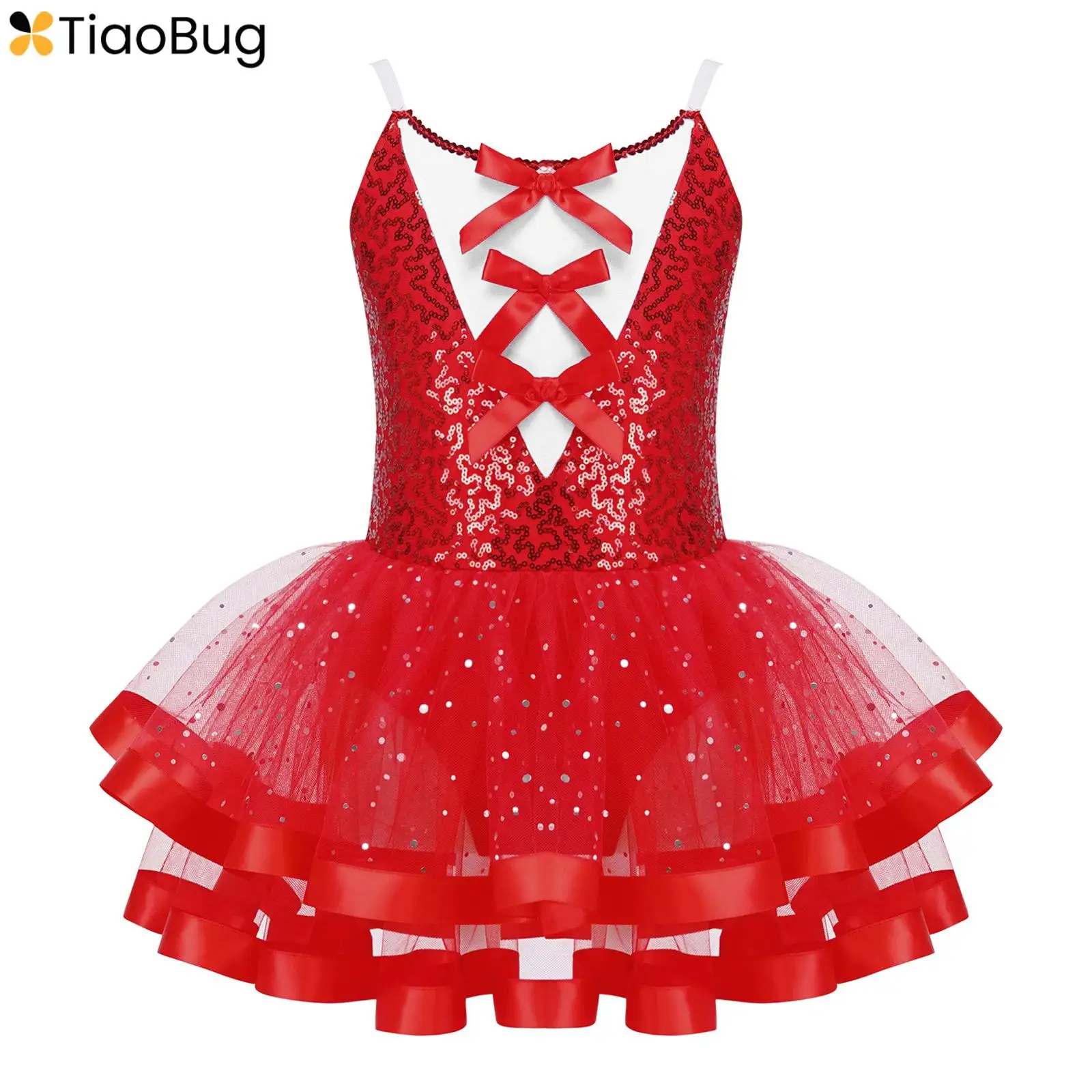 Kids Girls Shiny Sequins Christmas Ballet Dance Dress Glitter Stars Tutu Skirted Gymnastic Leotard Ballerina Performance Costume
Kids Girls Shiny Sequins Christmas Ballet Dance Dress Glitter Stars Tutu Skirted Gymnastic Leotard Ballerina Performance Costume