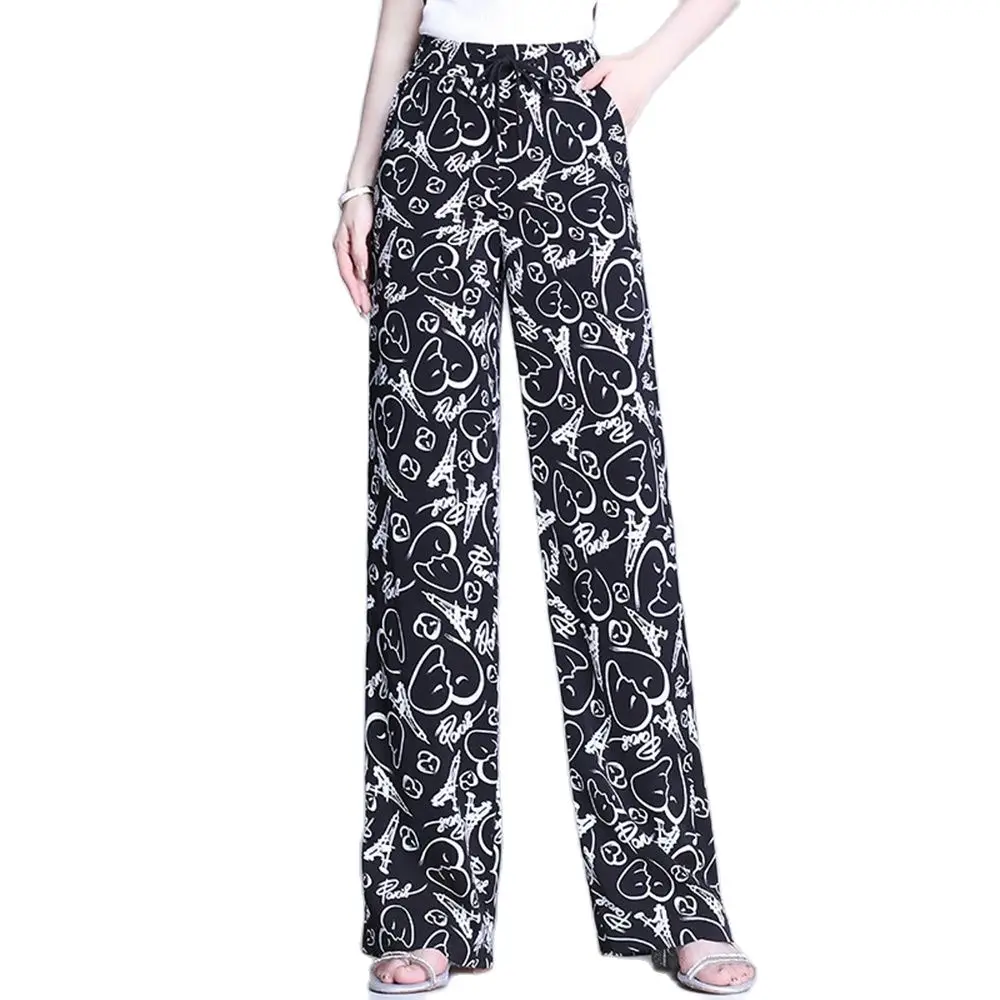 M To 4XL 2022 new women summer chiffon high waist elastic band pants loose Korean style straight-leg floral printing trousers
M To 4XL 2022 new women summer chiffon high waist elastic band pants loose Korean style straight-leg floral printing trousers