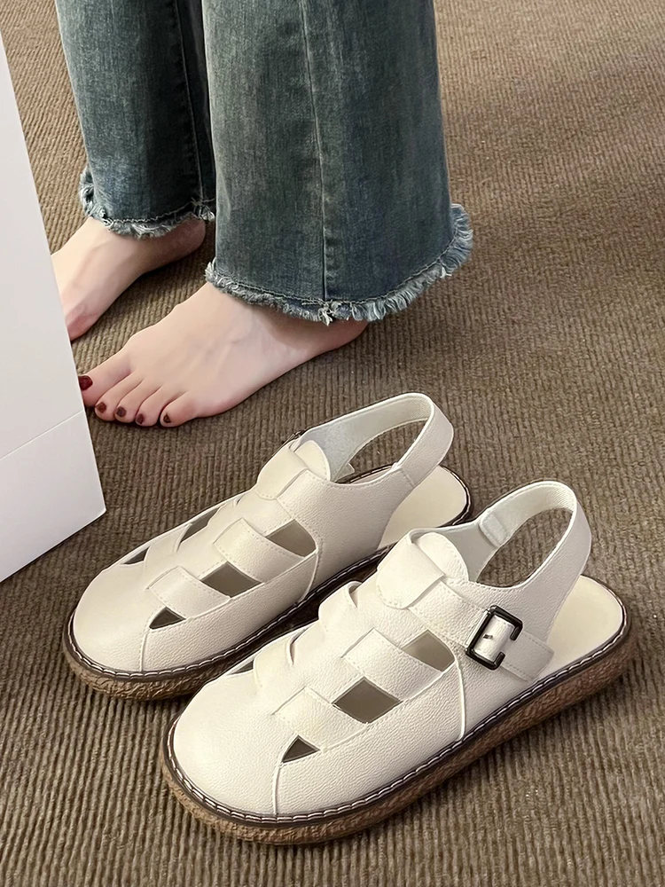 Shoes Closed Toe Sandals Summer Heels 2023 Women's Soft Med Breathable Suit Female Beige All-Match Comfort Girls New Medium Retr
Shoes Closed Toe Sandals Summer Heels 2023 Women's Soft Med Breathable Suit Female Beige All-Match Comfort Girls New Medium Retr