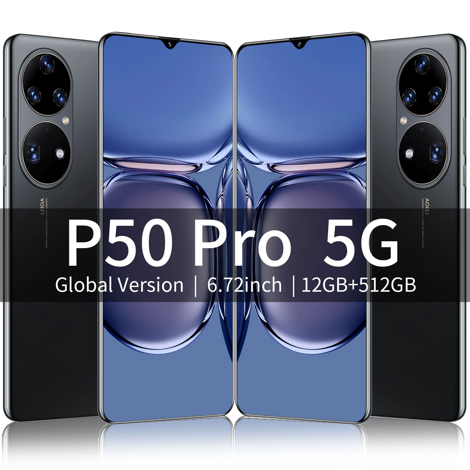 Global Version P50 Pro 6.72 Inch 12+512GB 6800mAh 16+32MP 10 Core Smartphone 3040*1440 MTK6889 Android 10 Face Unlock Cellphone
Global Version P50 Pro 6.72 Inch 12+512GB 6800mAh 16+32MP 10 Core Smartphone 3040*1440 MTK6889 Android 10 Face Unlock Cellphone