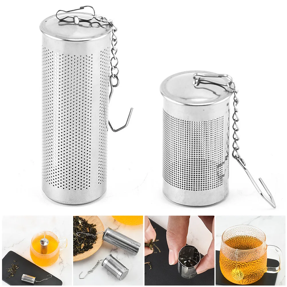 1Pcs Cylindrical Tea Infuser With Chain Hook Tea Ball Strainers 304 Stainless Steel Mesh Filters Loose Leaf Tea Spice Filter
1Pcs Cylindrical Tea Infuser With Chain Hook Tea Ball Strainers 304 Stainless Steel Mesh Filters Loose Leaf Tea Spice Filter