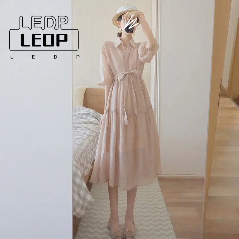 LEDP Summer Pink Shirt Lapel Simple Y2k Dress Female 2022 Fashion New Casual Elegant Comfortable Mid-length Dress Female
LEDP Summer Pink Shirt Lapel Simple Y2k Dress Female 2022 Fashion New Casual Elegant Comfortable Mid-length Dress Female