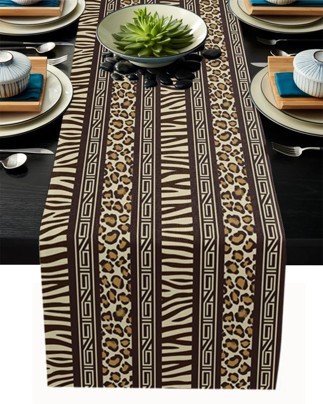 African Brown Stripes Festival Home Party Decoration Hotel Coffee Table Runner Christmas Wedding Decor Dining Picnic Tablecloth 
African Brown Stripes Festival Home Party Decoration Hotel Coffee Table Runner Christmas Wedding Decor Dining Picnic Tablecloth
