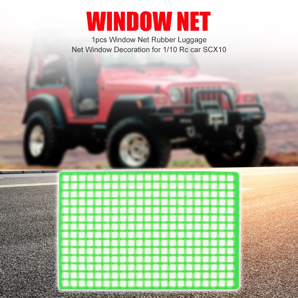 Rubber Luggage Net Excellent Craftsmanship Well Durability Window Protective Decoration Mesh for 1/10 1/8 RC Crawler
Rubber Luggage Net Excellent Craftsmanship Well Durability Window Protective Decoration Mesh for 1/10 1/8 RC Crawler