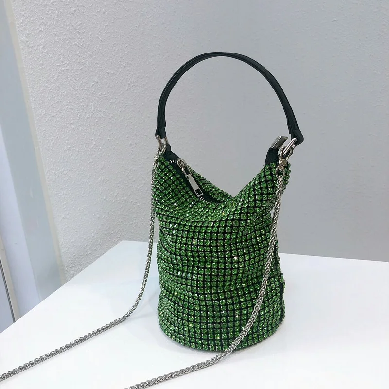 Crystal Bling Diamond Inlaid Rhinestone Bucket Bag Women Summer Portable Totes Women Handbag Shoulder Messenger Bag Clutch Purse
Crystal Bling Diamond Inlaid Rhinestone Bucket Bag Women Summer Portable Totes Women Handbag Shoulder Messenger Bag Clutch Purse