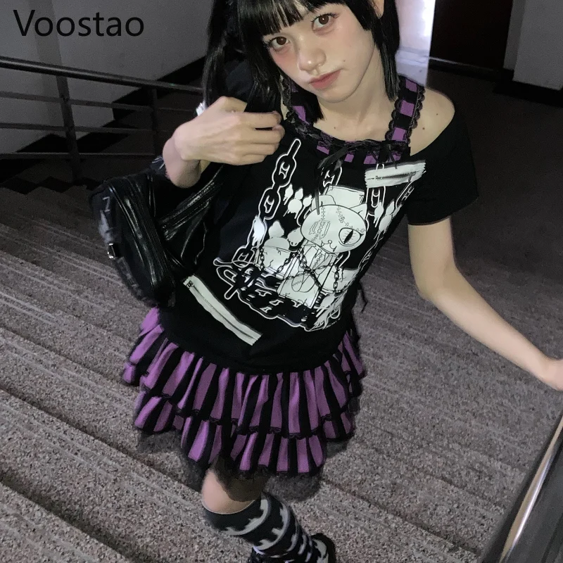 Женское винтажное платье в стиле Харадзюку Y2k, платье-футболка в викторианском и готическом стиле с имитацией двух предметов, летнее женско...
Женское винтажное платье в стиле Харадзюку Y2k, платье-футболка в викторианском и готическом стиле с имитацией двух предметов, летнее женско...