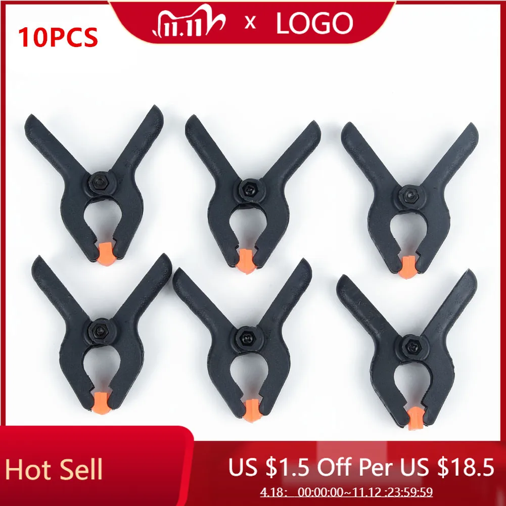 10Pcs Plastic Spring Clamps Grips Clips 2 inch Woodworking Fixing Clamp Tooling Black Hand Tool Parts
10Pcs Plastic Spring Clamps Grips Clips 2 inch Woodworking Fixing Clamp Tooling Black Hand Tool Parts