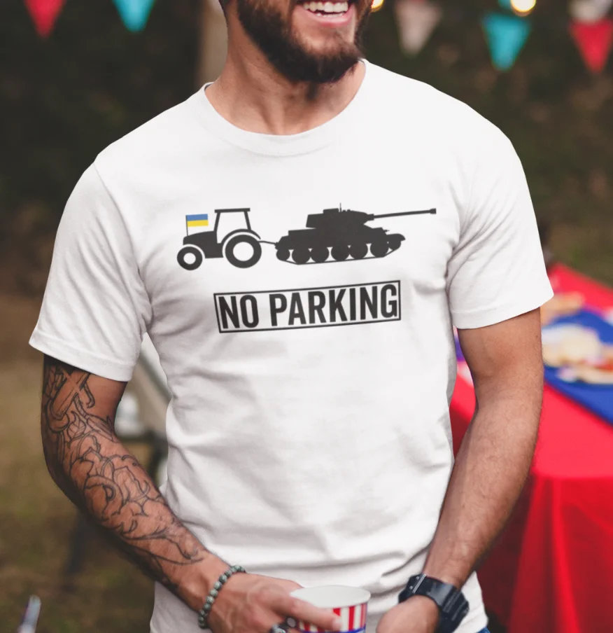 Ukraine Humor Ukrainian Farmer Steals Tank No Parking T-Shirts Short Sleeve Casual Cotton O-Neck Summer Men Tees
Ukraine Humor Ukrainian Farmer Steals Tank No Parking T-Shirts Short Sleeve Casual Cotton O-Neck Summer Men Tees
