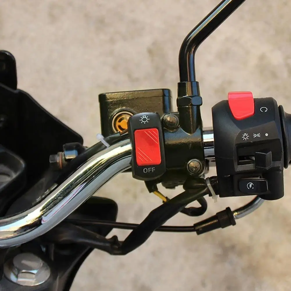 Motorcycle Switch Push Button ON/OFF 12V Button Connector Handlebar Switch For 22mm ATV Electronic Bike Scooter Motorbike E3T8
Motorcycle Switch Push Button ON/OFF 12V Button Connector Handlebar Switch For 22mm ATV Electronic Bike Scooter Motorbike E3T8