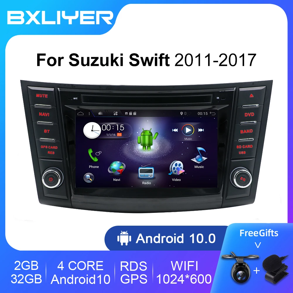 BXLIYER Car Multimedia Video Player 2 Din Android 12 For Suzuki Swift 2011 - 2017 Car DVD Radio GPS Navigation SWC RDS WIFI 4G
BXLIYER Car Multimedia Video Player 2 Din Android 12 For Suzuki Swift 2011 - 2017 Car DVD Radio GPS Navigation SWC RDS WIFI 4G