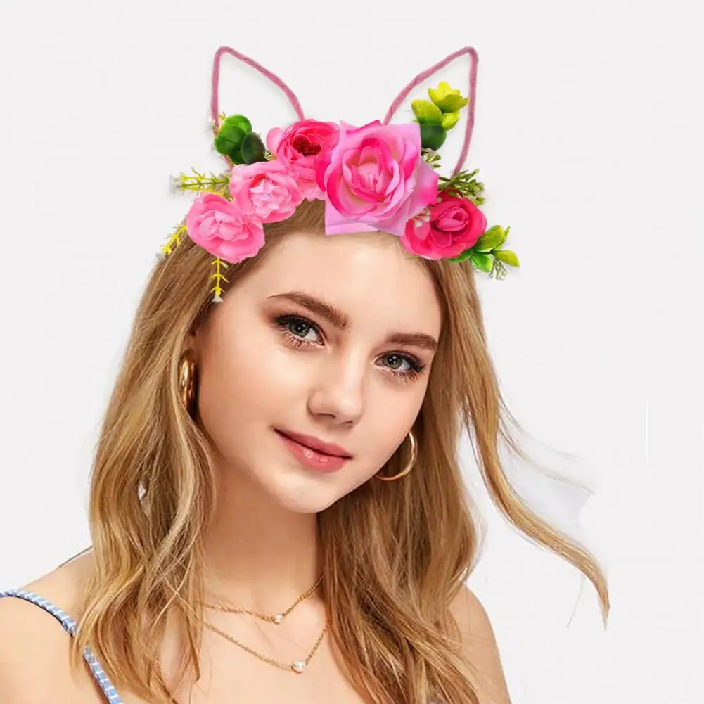 Flower Headband Colorful Easter Headband Fabric Decorative Chic Leaf Easter Hair Hoop
Flower Headband Colorful Easter Headband Fabric Decorative Chic Leaf Easter Hair Hoop