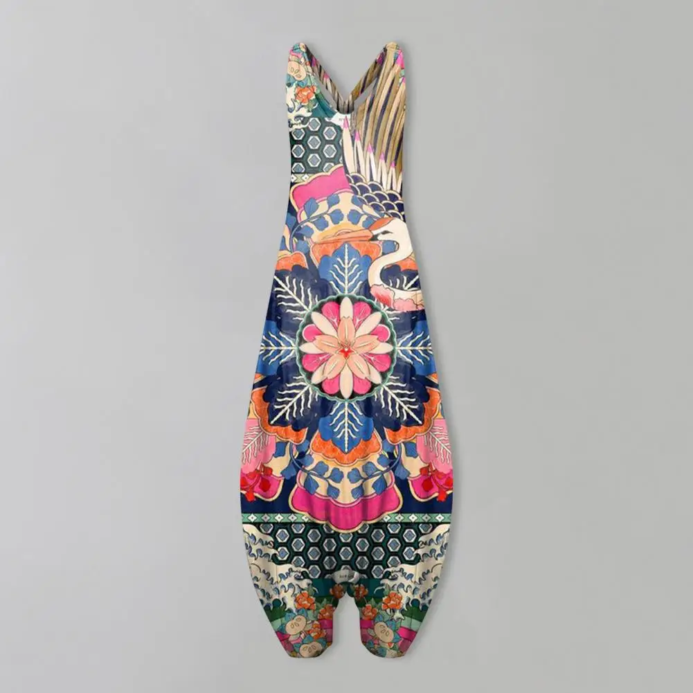 Women Summer Jumpsuit Wide Leg Ethnic Print Lady Summer Jumpsuit Daily Wear Vintage Sling Harem Overall Lady Clothing
Women Summer Jumpsuit Wide Leg Ethnic Print Lady Summer Jumpsuit Daily Wear Vintage Sling Harem Overall Lady Clothing