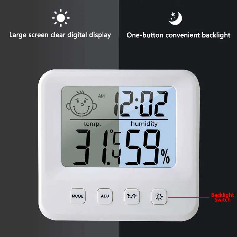 Temperatuursensor Digitale Weerstation Humidity Measuring Instrument Thermometer Gauge Lcd Indoor Babykamer Temperature Sensor
Temperatuursensor Digitale Weerstation Humidity Measuring Instrument Thermometer Gauge Lcd Indoor Babykamer Temperature Sensor