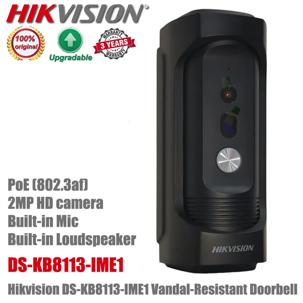 Оригинальный видеодомофон Hikvision 2 Мп HD DS-KB8113-IME1, видеодомофон, дверной звонок
Оригинальный видеодомофон Hikvision 2 Мп HD DS-KB8113-IME1, видеодомофон, дверной звонок