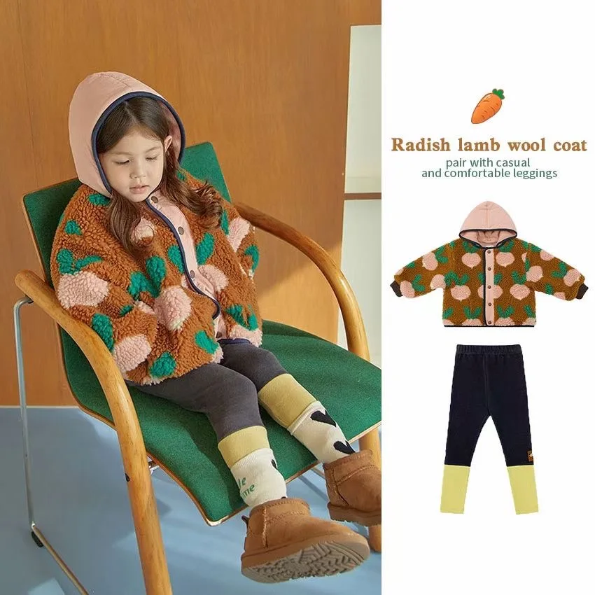 Korean Children's Jackets 2023 Winter New Cartoon Girls Boys Thickened Warm Lamb's Wool Jacket Long Sleeve T Shirts Leggings Chi
Korean Children's Jackets 2023 Winter New Cartoon Girls Boys Thickened Warm Lamb's Wool Jacket Long Sleeve T Shirts Leggings Chi
