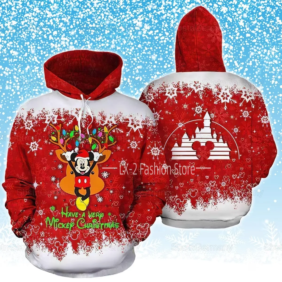 Детская Рождественская Толстовка с 3D изображением Микки-Мауса
Детская Рождественская Толстовка с 3D изображением Микки-Мауса