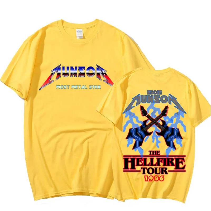Men's Fashion Hip Hop T-shirts Stranger Things T Shirt Eddie Munson Hellfire Club Print T-shirt Harajuku Tee Shirt Oversize
Men's Fashion Hip Hop T-shirts Stranger Things T Shirt Eddie Munson Hellfire Club Print T-shirt Harajuku Tee Shirt Oversize