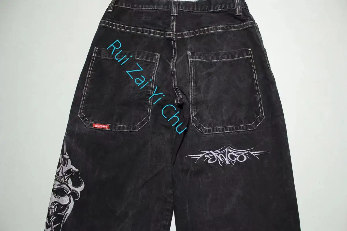 Men Harajuku Loose Hip Hop Versatile Sport Jean Couple Casual Floor Dragging Pants American Retro Y2K Skeleton Print Black Jeans
Men Harajuku Loose Hip Hop Versatile Sport Jean Couple Casual Floor Dragging Pants American Retro Y2K Skeleton Print Black Jeans