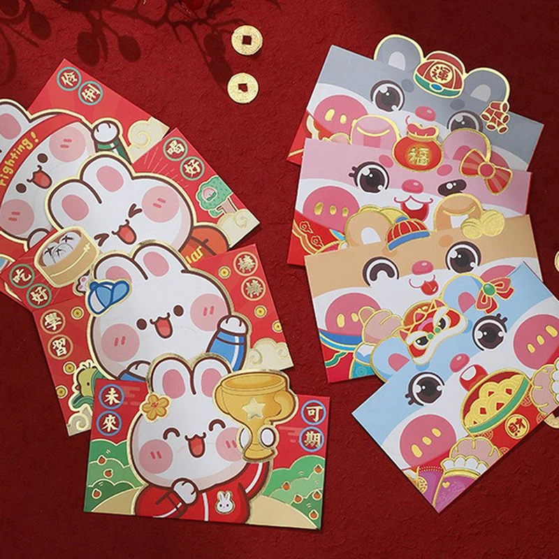 4Pcs 2023 Year Of The Rabbit Cartoon Red Envelopes Chinese NewYear Red Envelopes Chinese Creative Cartoon Red Lucky Red Envelope
4Pcs 2023 Year Of The Rabbit Cartoon Red Envelopes Chinese NewYear Red Envelopes Chinese Creative Cartoon Red Lucky Red Envelope