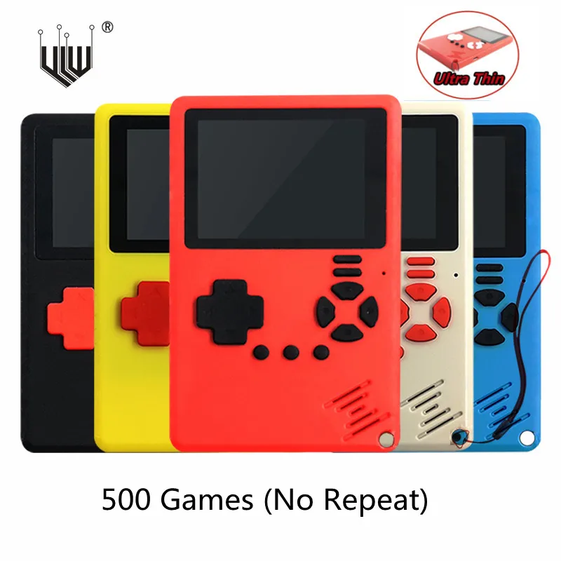 500Games Ultra Thin Mini Handheld Video Game Console Retro Portable Rechargeable 2.4 Inch LCD Kids Colorful Game Player Gift
500Games Ultra Thin Mini Handheld Video Game Console Retro Portable Rechargeable 2.4 Inch LCD Kids Colorful Game Player Gift